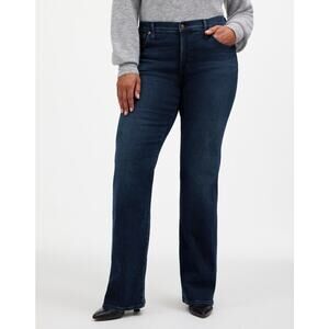NWOT Madewell Mid-Rise Kick Out Full-Length Stretch Jeans Kingston Wash Size 32